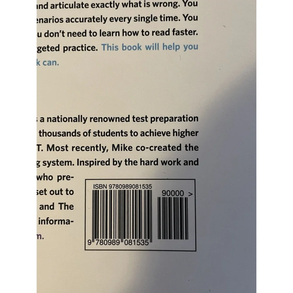 The LSAT Trainer: A Remarkable Self-Study  Paperback,‎ by Kim Mike 2nd EDITION